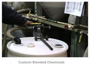 Custom Chemicals in process of being blended